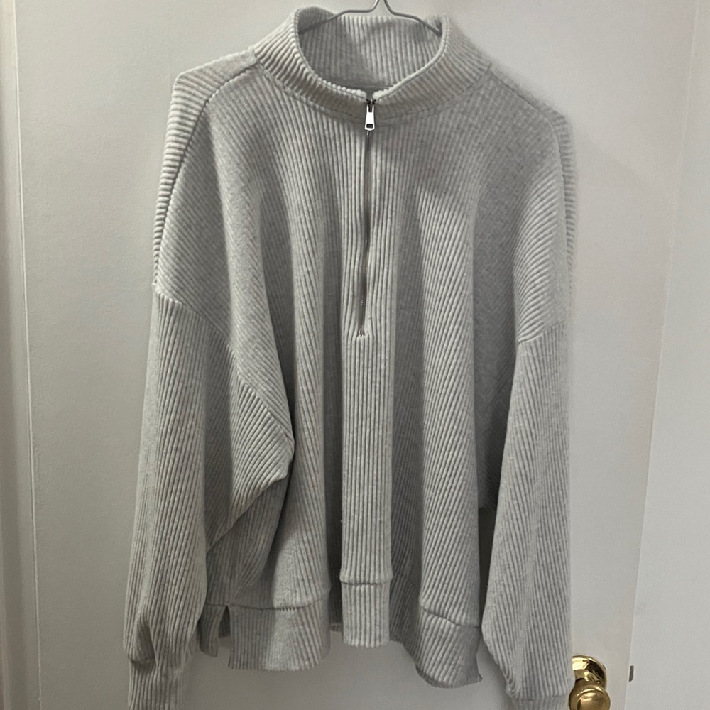 Abercrombie zip ribbed lounge Sweater